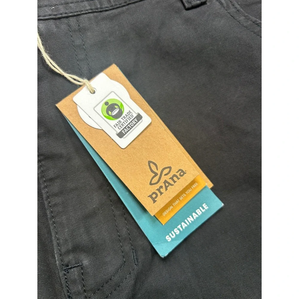 Prana Tucson Pants Black Mens 40x32 Sustainable Durable M4TU32314 Outdoor NEW